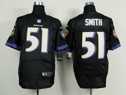 Nike Baltimore Ravens #51 Daryl Smith 2013 Black Elite Jersey