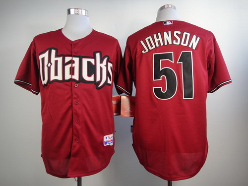 Arizona Diamondbacks #51 Randy Johnson Red Cool Base Jersey