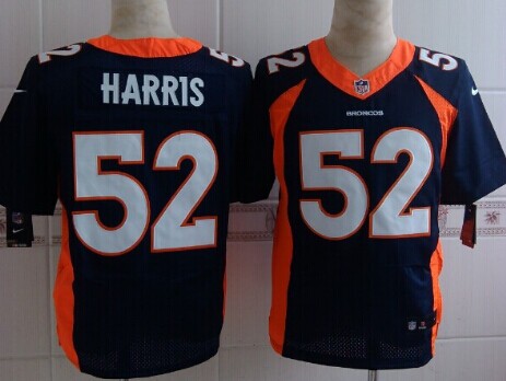 Nike Denver Broncos #52 Jerrell Harris 2013 Blue Elite Jersey