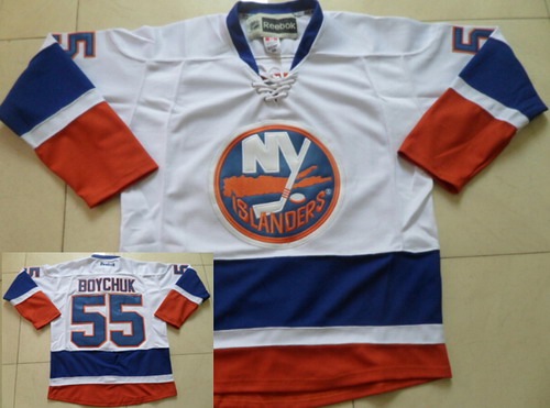 New York Islanders #55 Johnny Boychuk White Jersey