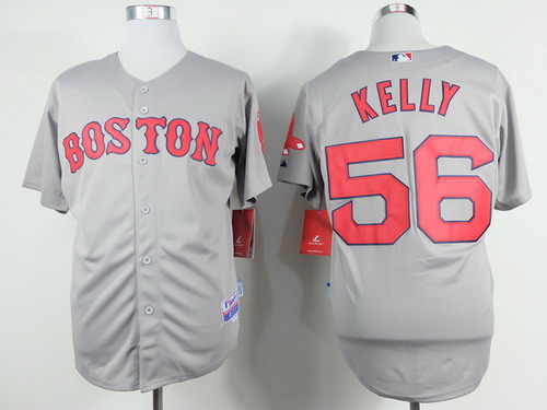 Boston Red Sox #56 Joe Kelly 2014 Gray Jersey