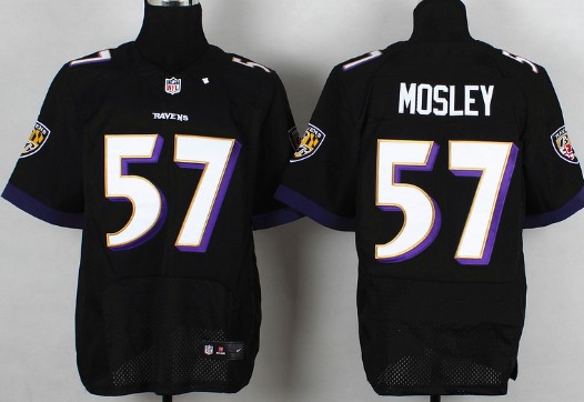 Nike Baltimore Ravens #57 C.J. Mosley 2013 Black Elite Jersey 