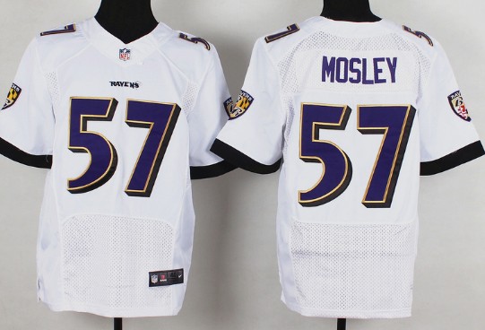 Nike Baltimore Ravens #57 C.J. Mosley 2013 White Elite Jersey 