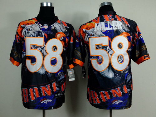 Nike Denver Broncos #58 Von Miller 2014 Fashion Elite Jersey