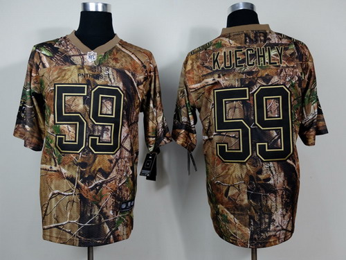 Nike Carolina Panthers #59 Luke Kuechly Realtree Camo Elite Jersey