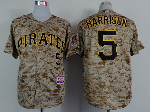 Pittsburgh Pirates #5 Josh Harrison 2014 Camo Jersey