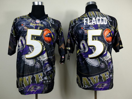 Nike Baltimore Ravens #5 Joe Flacco 2014 Fashion Elite Jersey