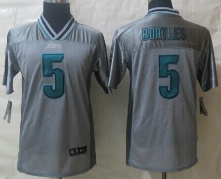 Nike Jacksonville Jaguars #5 Blake Bortles 2013 Gray Vapor Kids Jersey