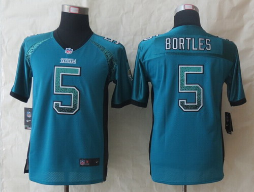 Nike Jacksonville Jaguars #5 Blake Bortles Drift Fashion Green Kids Jersey