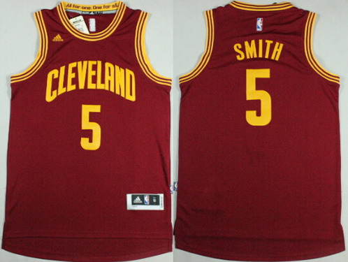 Cleveland Cavaliers #5 J.R. Smith Revolution 30 Swingman 2014 New Red Jersey