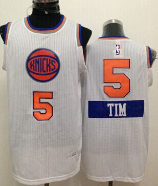 New York Knicks #5 Tim Hardaway Jr. 2014 Christmas Day White Swingman Jersey