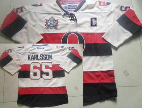 Ottawa Senators #65 Erik Karlsson 2014 Heritage Classic Cream Jersey