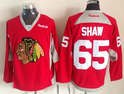 Chicago Blackhawks #65 Andrew Shaw 2014 Training Red Jersey