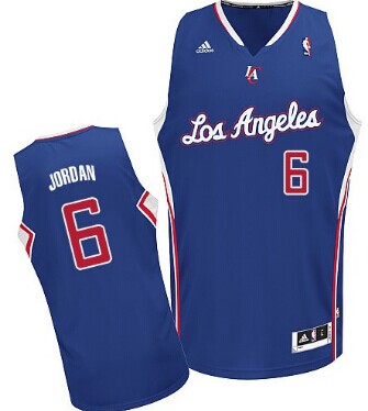 Los Angeles Clippers #6 DeAndre Jordan Blue Swingman Jersey