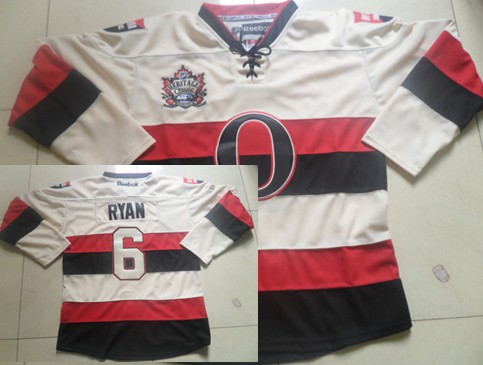 Ottawa Senators #6 Bobby Ryan 2014 Heritage Classic Cream Jersey