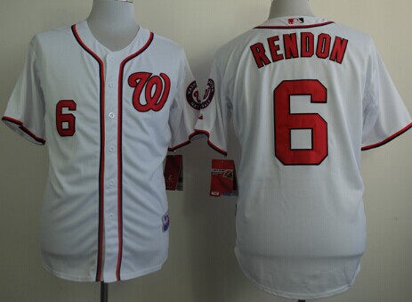 Washington Nationals #6 Anthony Rendon White Jersey