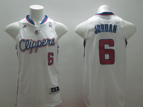 Los Angeles Clippers #6 DeAndre Jordan Revolution 30 Swingman White Jersey