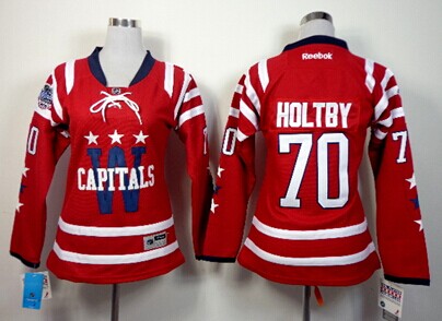 Washington Capitals #70 Braden Holtby 2015 Winter Classic Red Womens Jersey