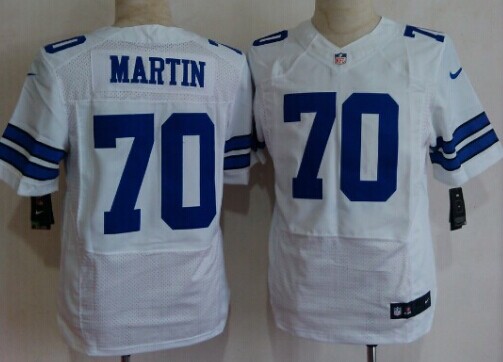 Nike Dallas Cowboys #70 Zack Martin White Elite Jersey