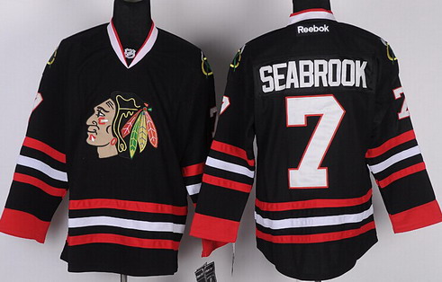 Chicago Blackhawks #7 Brent Seabrook Black Jersey