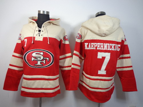 San Francisco 49ers #7 Colin Kaepernick 2014 Red Hoodie