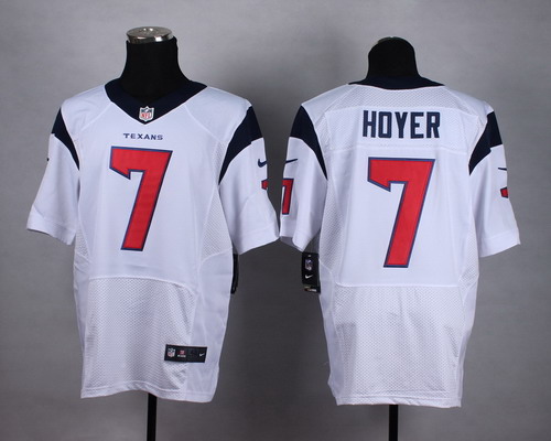 Nike Houston Texans #7 Brian Hoyer White Elite Jersey