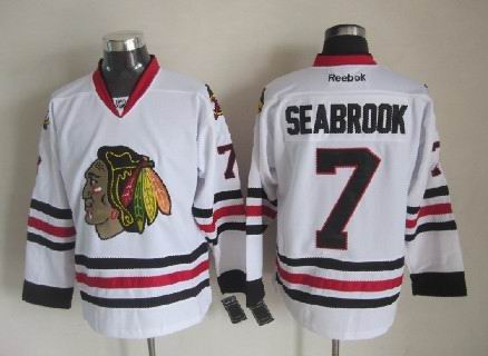 Chicago Blackhawks #7 Brent Seabrook White Jersey