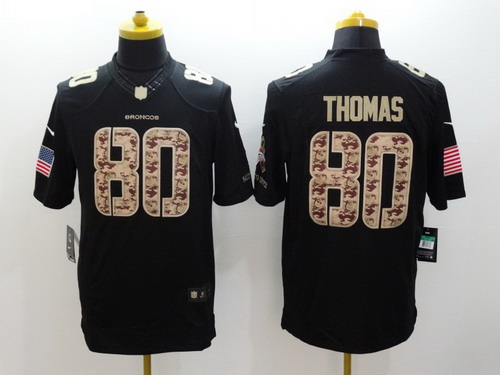 Nike Denver Broncos #80 Julius Thomas Salute to Service Black Limited Jersey