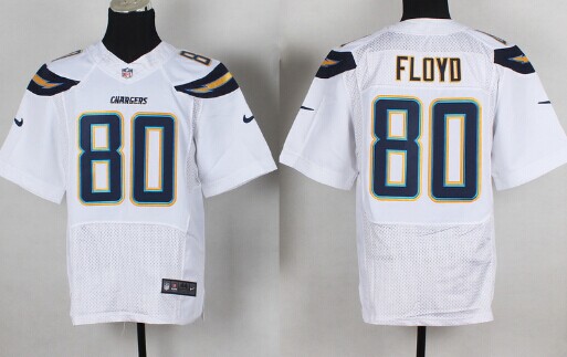 Nike San Diego Chargers #80 Malcom Floyd 2013 White Elite Jersey