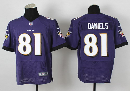 Nike Baltimore Ravens #81 Owen Daniels 2013 Purple Elite Jersey