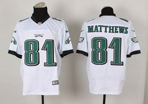 Nike Philadelphia Eagles #81 Jordan Matthews White Elite Jersey