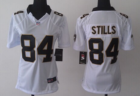 Nike New Orleans Saints #84 Kenny Stills White Game Womens Jersey