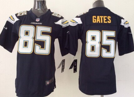 Nike San Diego Chargers #85 Antonio Gates 2013 Navy Blue Game Kids Jersey