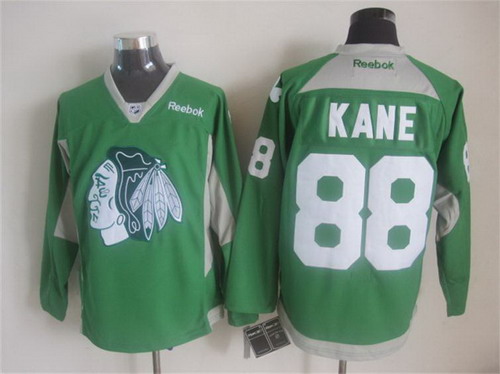 Chicago Blackhawks #88 Patrick Kane 2014 Training Green Jersey