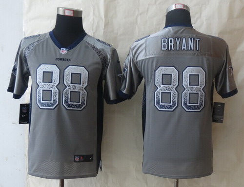 Nike Dallas Cowboys #88 Dez Bryant Drift Fashion Gray Kids Jersey