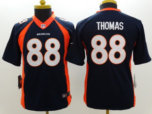 Nike Denver Broncos #88 Demaryius Thomas 2013 Blue Limited Kids Jersey