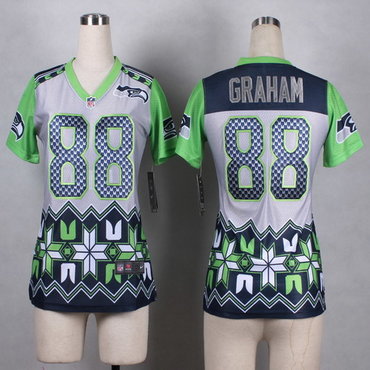 Nike Seattle Seahawks #88 Jimmy Graham 2015 Noble Fashion Womens Jersey