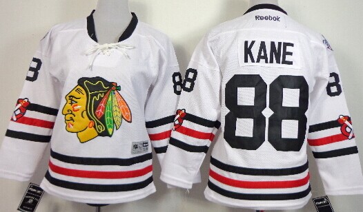 Chicago Blackhawks #88 Patrick Kane 2015 Winter Classic White Kids Jersey