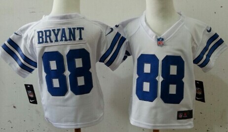 Nike Dallas Cowboys #88 Dez Bryant White Toddlers Jersey