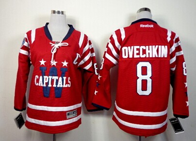 Washington Capitals #8 Alex Ovechkin 2015 Winter Classic Red Kids Jersey