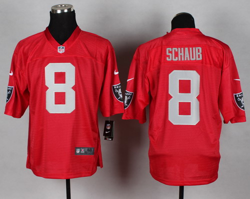 Nike Oakland Raiders #8 Matt Schaub 2014 QB Red Elite Jersey