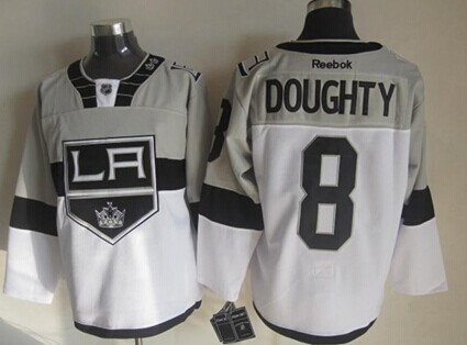 Los Angeles Kings #8 Drew Doughty 2015 Stadium Series Gray/White Jersey