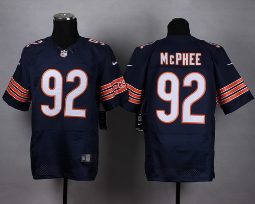 Nike Chicago Bears #92 Pernell McPhee Blue Elite Jersey