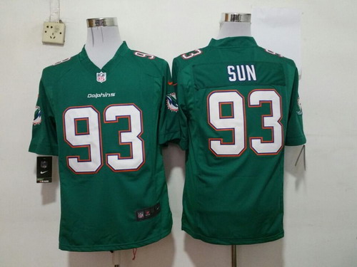 Nike Miami Dolphins #93 Ndamukong Suh 2013 Green Game Jersey