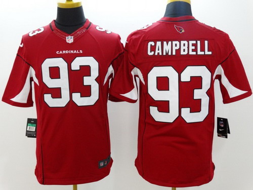 Nike Arizona Cardinals #93 Calais Campbell Red Limited Jersey