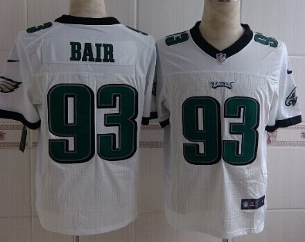 Nike Philadelphia Eagles #93 Brandon Bair White Elite Jersey