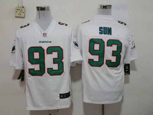 Nike Miami Dolphins #93 Ndamukong Suh 2013 White Game Jersey