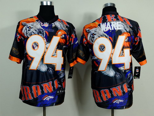 Nike Denver Broncos #94 DeMarcus Ware 2014 Fanatic Fashion Elite Jersey