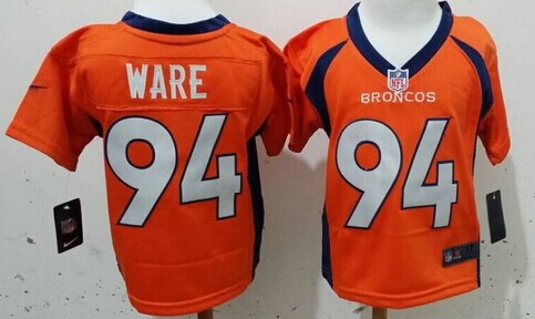 Nike Denver Broncos #94 DeMarcus Ware Orange Toddlers Jersey