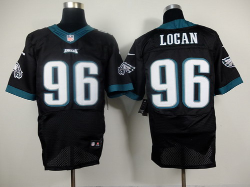 Nike Philadelphia Eagles #96 Bennie Logan 2014 Black Elite Jersey